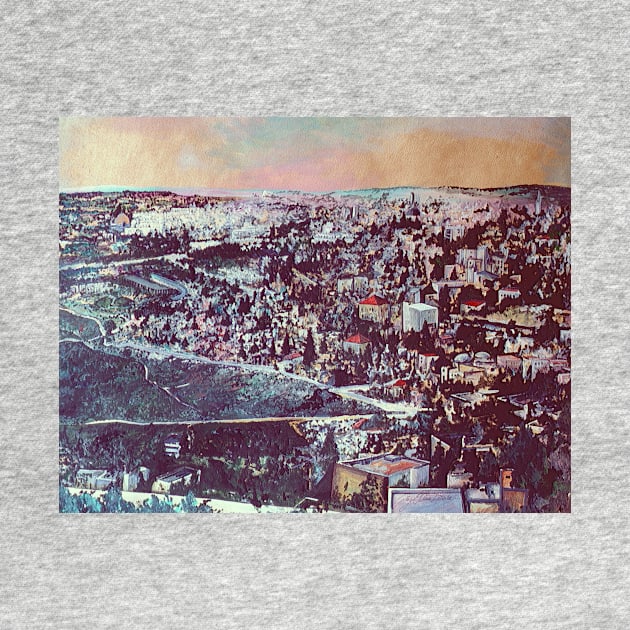 Panoramic Splendor of Jerusalem by gayeelise